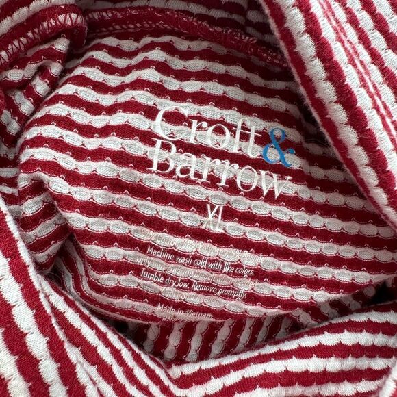 Red and White Striped Turtleneck, Size XL, Croft & Barrow - Picture 6 of 7